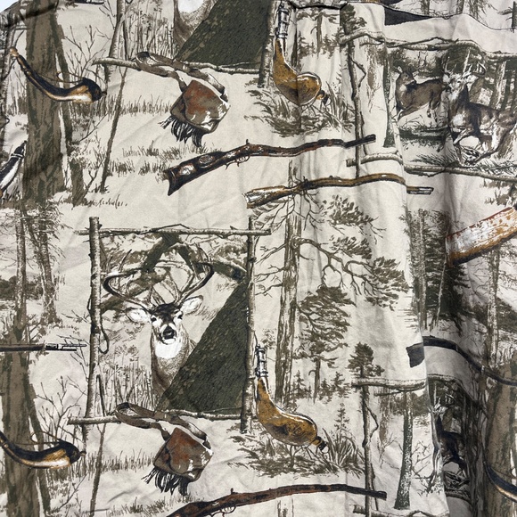 K's Outdoors Men's XL Deer Hunting Long Sleeve Button Shirt Tan Buck Hunt - Picture 7 of 7